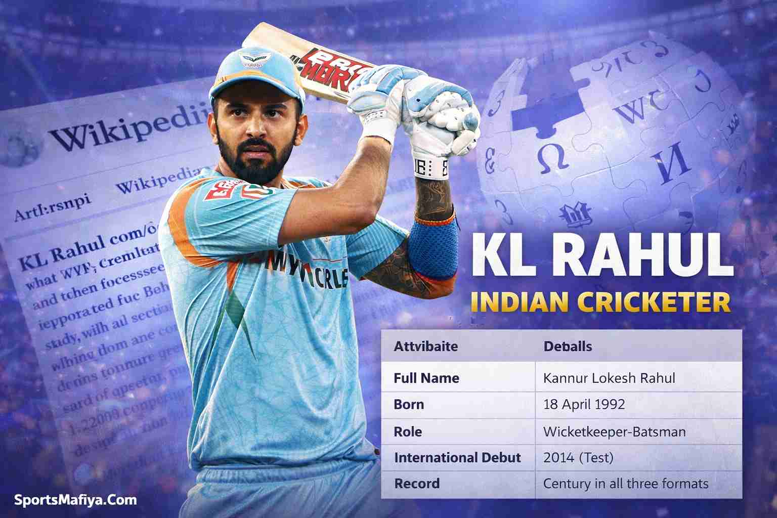 Indian Cricket Player - KL Rahul