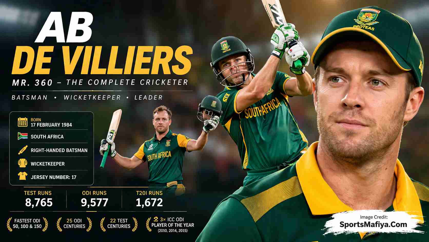 South African Cricket Player - AB de Villiers